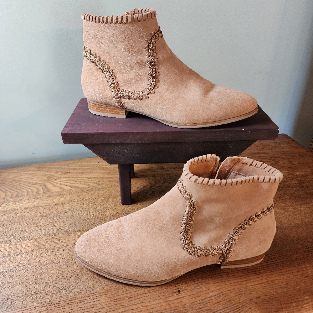 Jack Rogers Suede Leather Booties - Picture 2 of 6